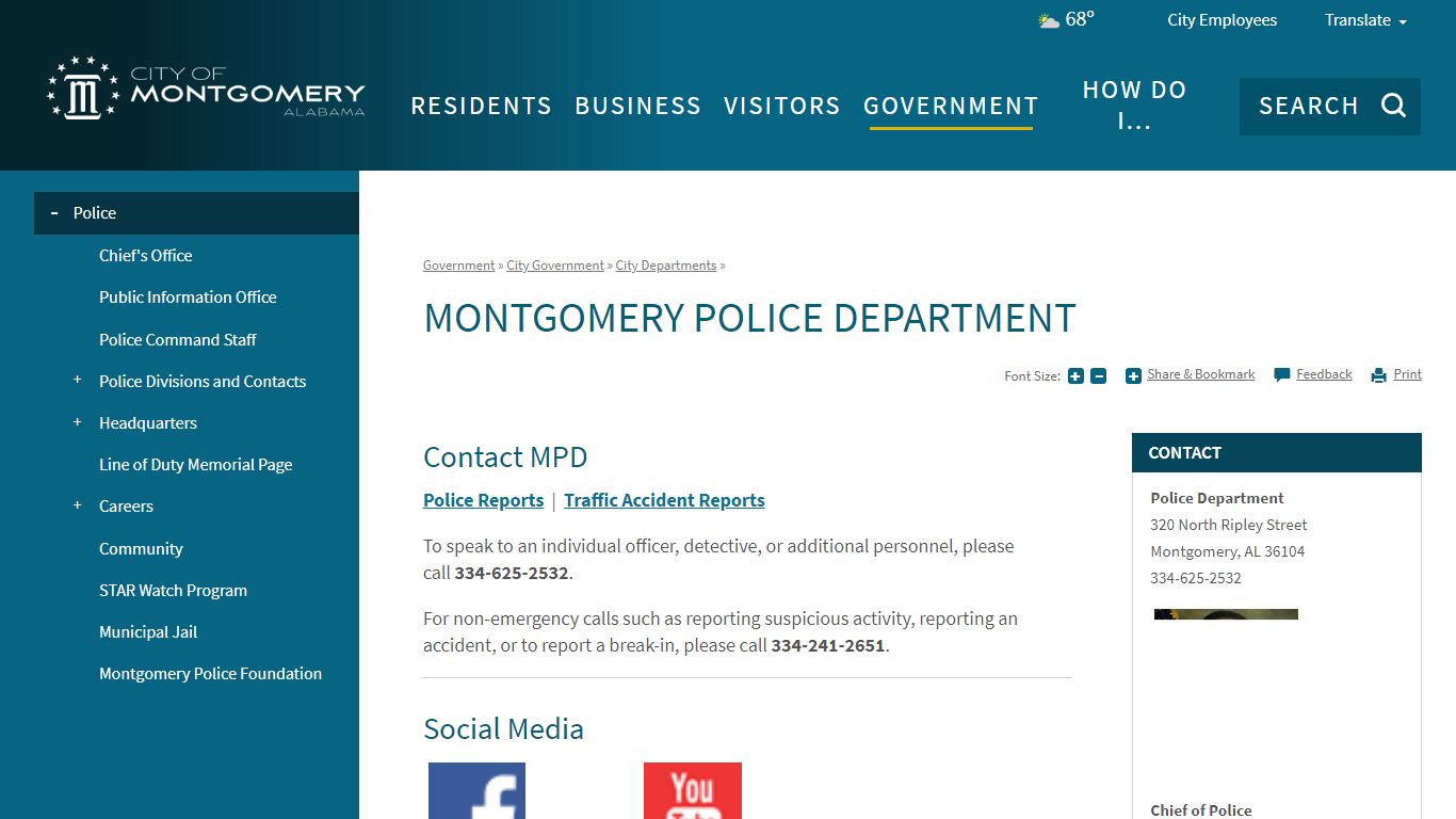 Montgomery Police Department | City of Montgomery, AL