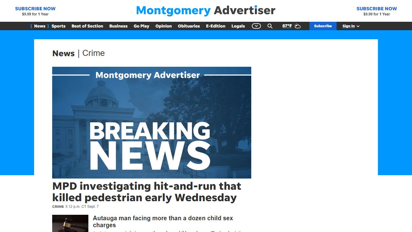 Crime news and photos -- Montgomery Advertiser Crime and Arrest ...